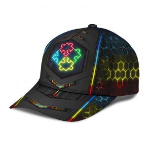 Autism Neon Flag Carbon Classic Cap