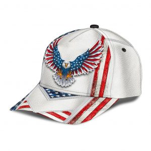 White American Eagle Classic Cap