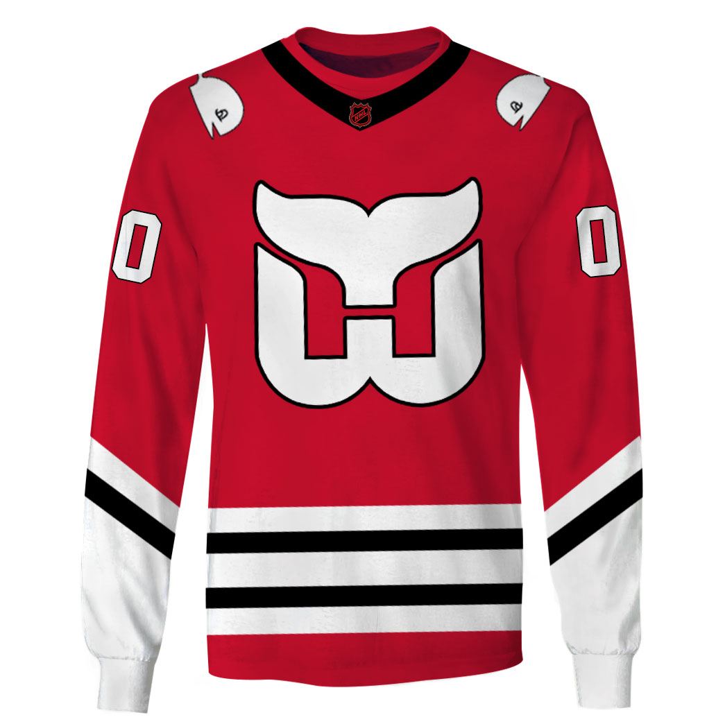 Personalized name and number NHL Reverse Retro jerseys Hartford