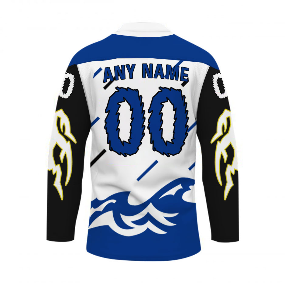 Custom Name & Number NHL Tampa Bay Lightning Reverse Retro