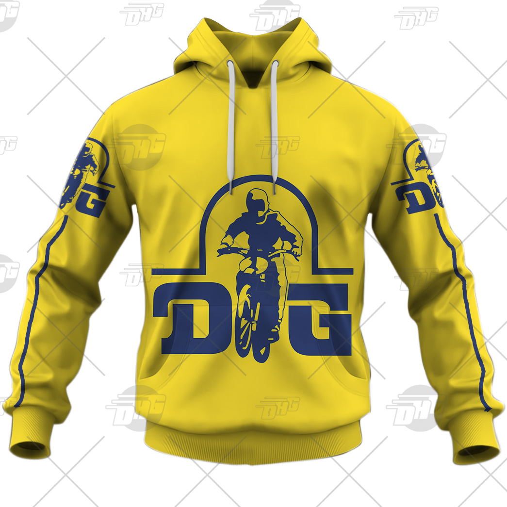 Personalize BMX DG Racing Team Classic Vintage Retro Yellow Jersey ...