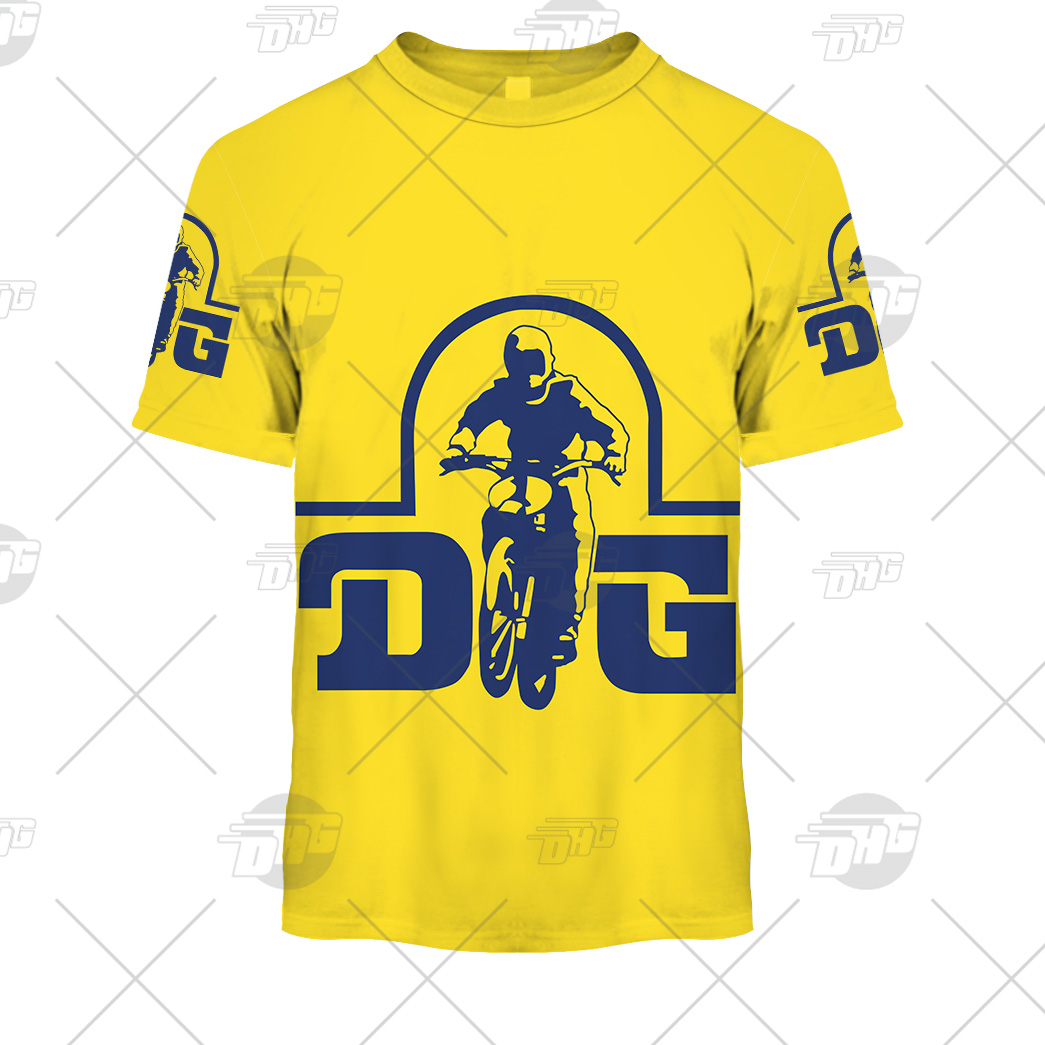 Personalize BMX DG Racing Team Classic Vintage Retro Yellow Jersey ...