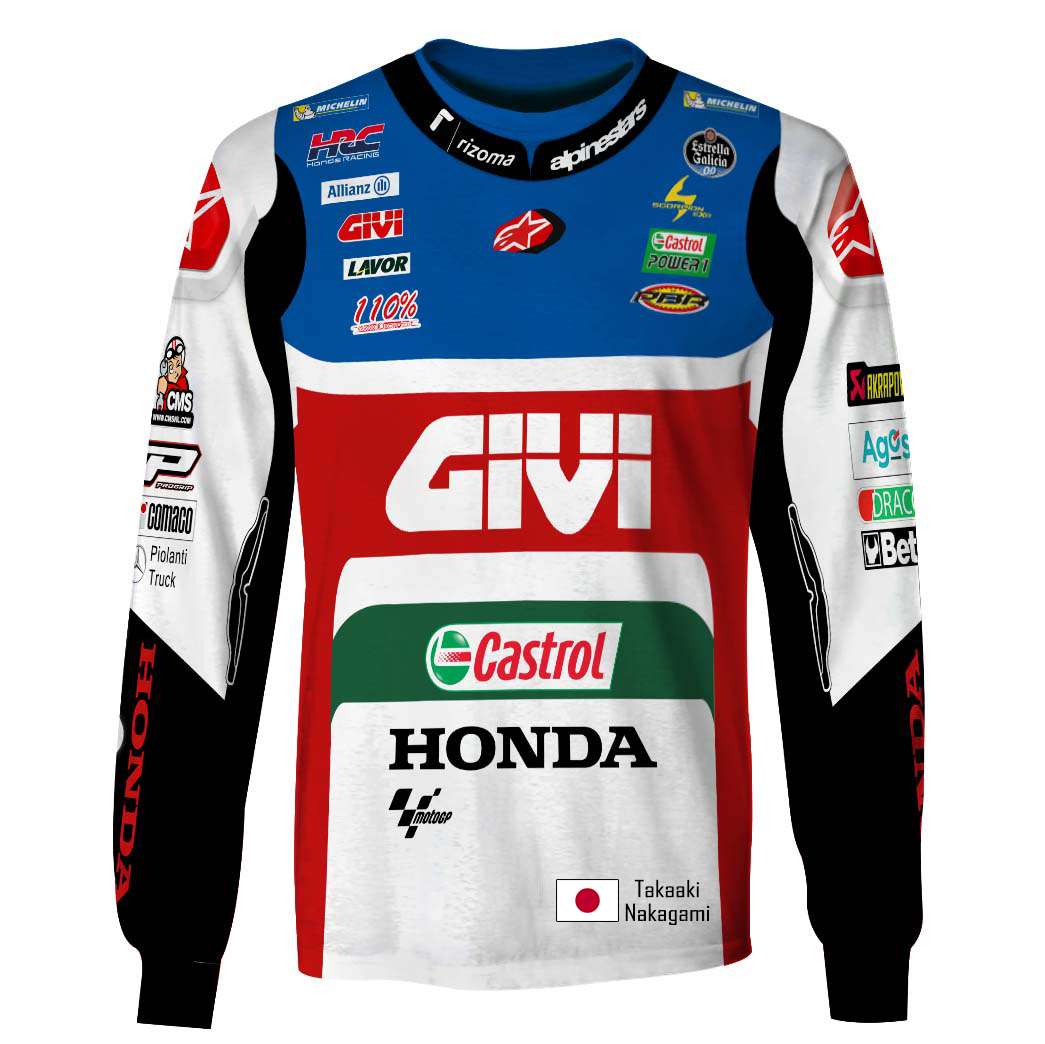 Takaaki Nakagami ? LCR Honda Hoodie & Tees 2023 Season – HighSportPrint